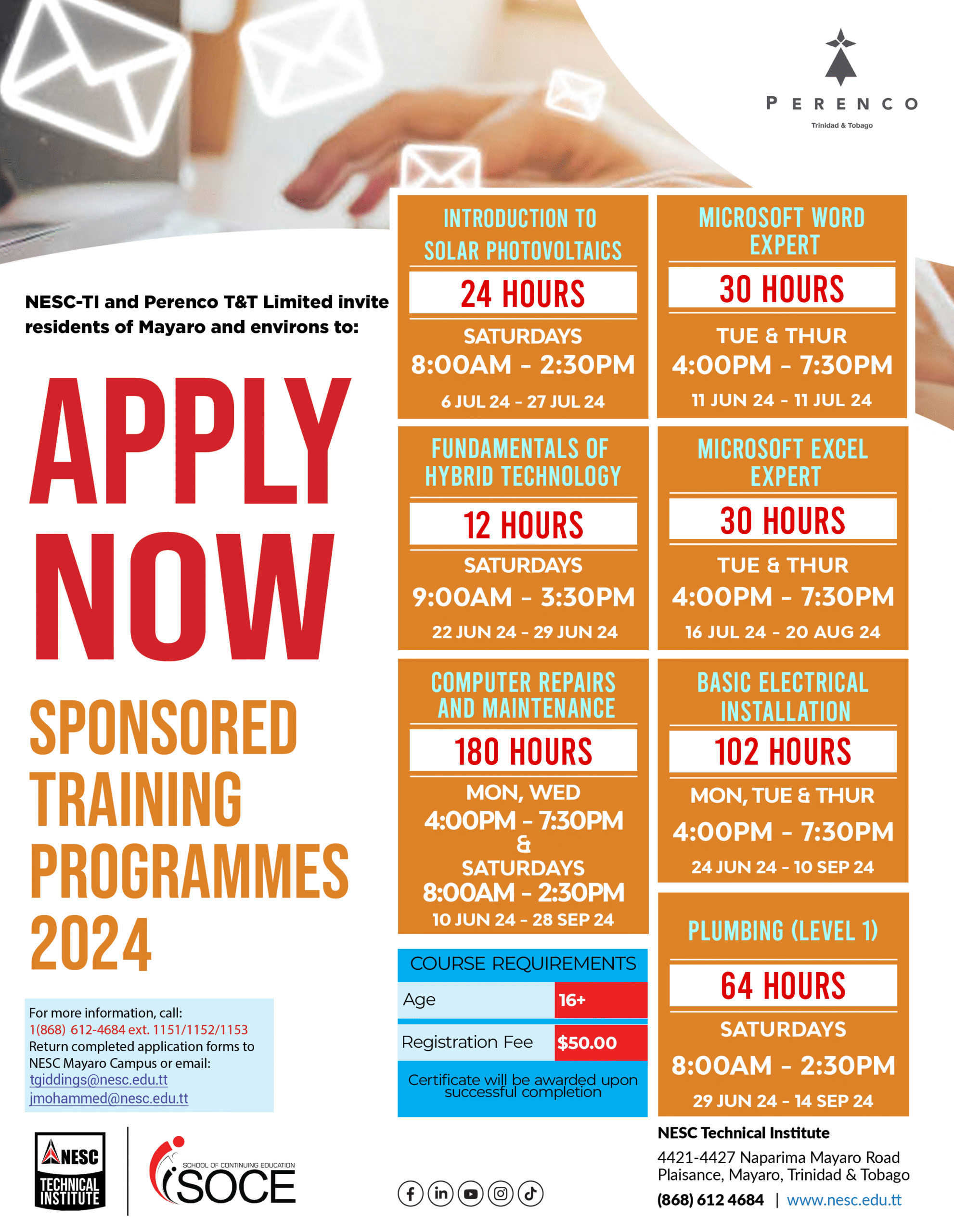 NESC-TI and Perenco T&T Limited invite residents of Mayaro and its ...